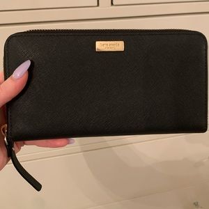 Kate Spade Black Leather Wallet